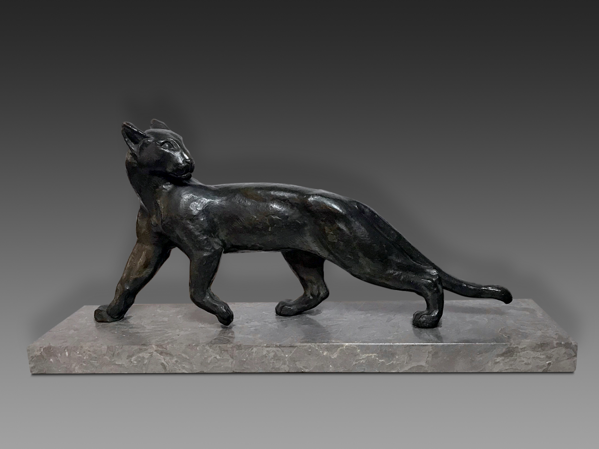 Garreau, Bronze Panther  signiert in der Bronze